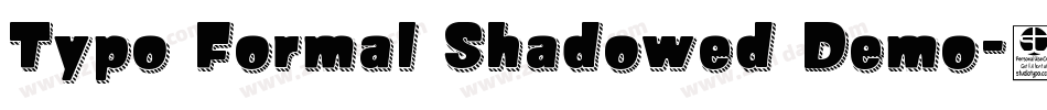 Typo Formal Shadowed Demo字体转换